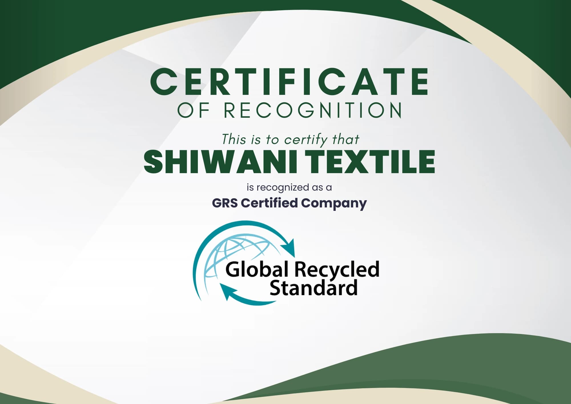 GRS Certified
