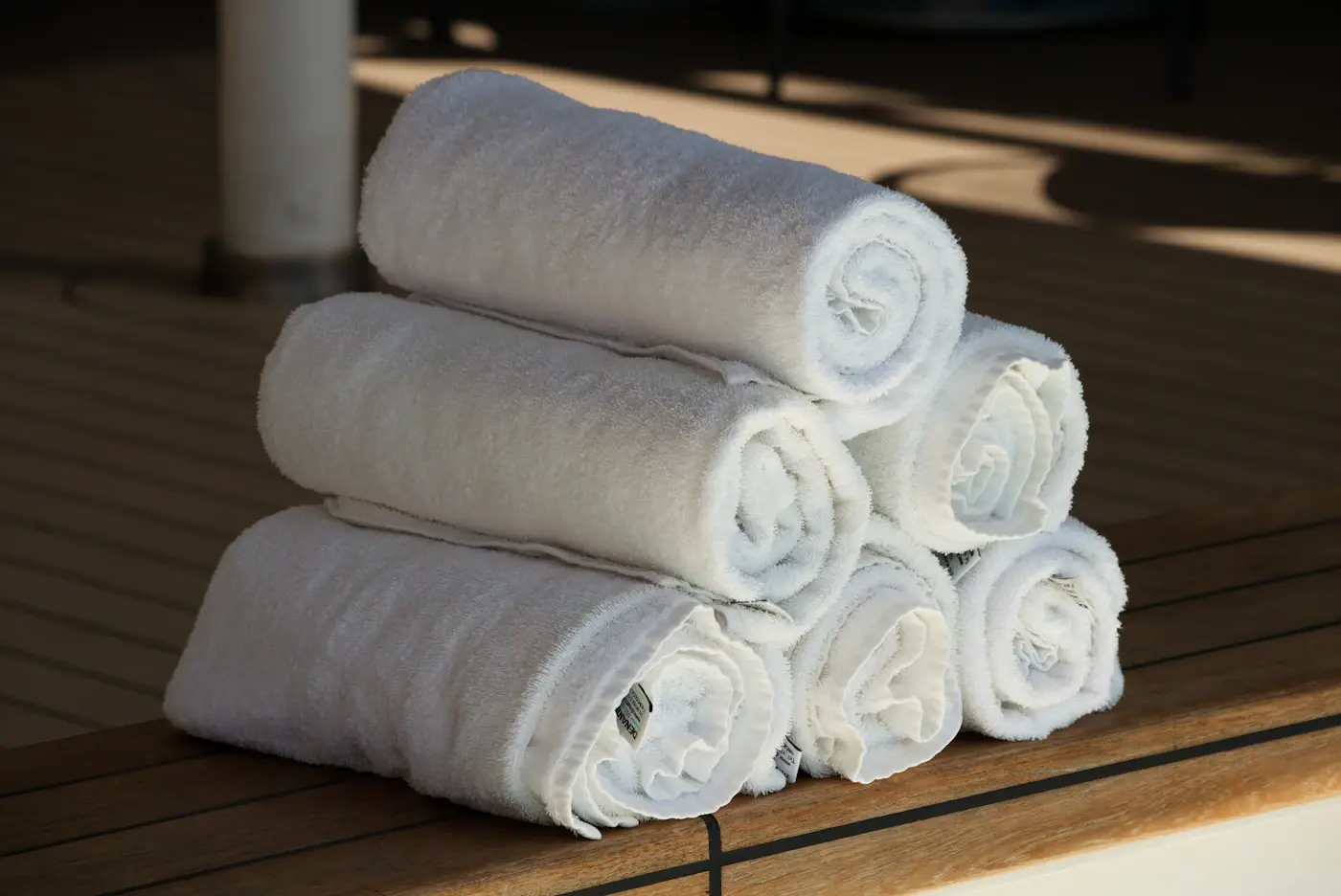 Folded towel stack